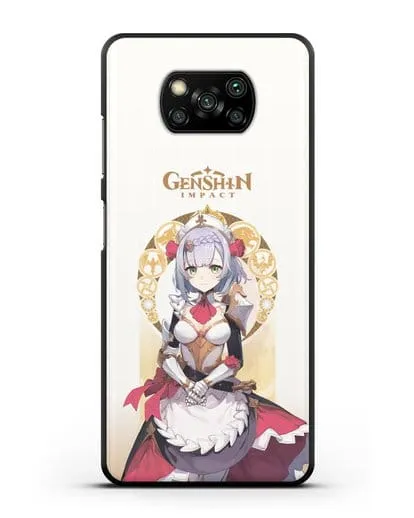 Чехол Genshin Impact (Геншин Импакт) - Ноэль силиконовый для Xiaomi Poco X3