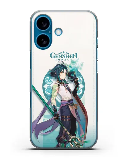 Чехол Genshin Impact (Геншин Импакт) - Ксяо силиконовый для iPhone 16