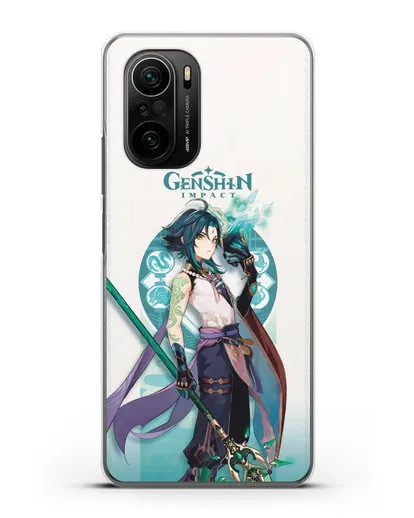 Чехол Genshin Impact (Геншин Импакт) - Ксяо силиконовый для Xiaomi Poco F3 Pro