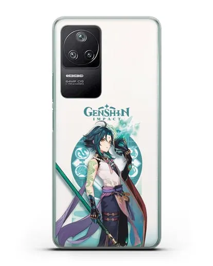 Чехол Genshin Impact (Геншин Импакт) - Ксяо силиконовый для Xiaomi Poco F4