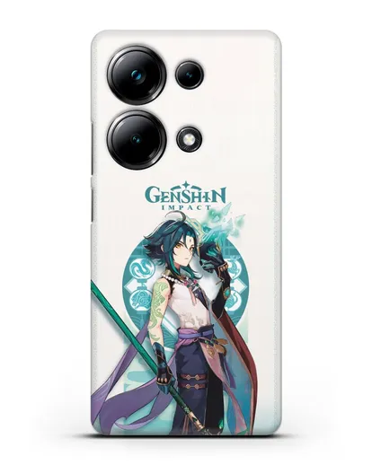 Чехол Genshin Impact (Геншин Импакт) - Ксяо силиконовый для Xiaomi Poco M6 Pro