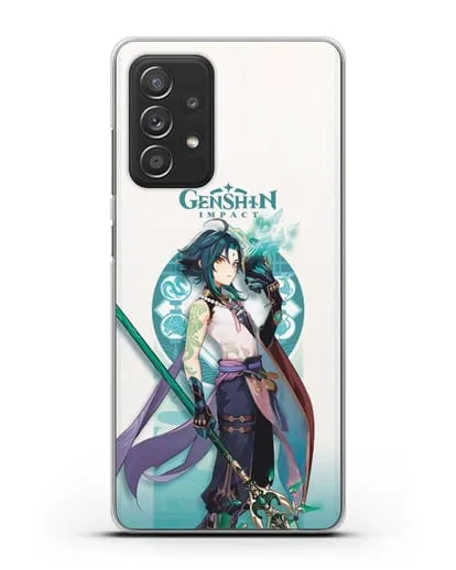 Чехол Genshin Impact (Геншин Импакт) - Ксяо силиконовый для Samsung Galaxy A53
