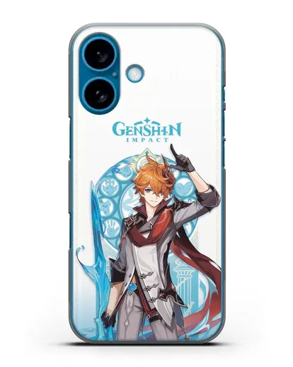 Чехол Genshin Impact (Геншин Импакт) - Тарталья силиконовый для iPhone 16