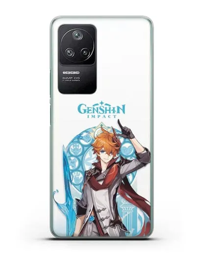 Чехол Genshin Impact (Геншин Импакт) - Тарталья силиконовый для Xiaomi Poco F4