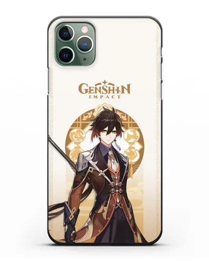 Чехол Genshin Impact (Геншин Импакт) - Жонгли силиконовый для iPhone 11 Pro Max