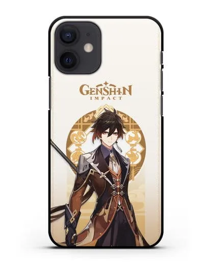 Чехол Genshin Impact (Геншин Импакт) - Жонгли силиконовый для iPhone 12 mini