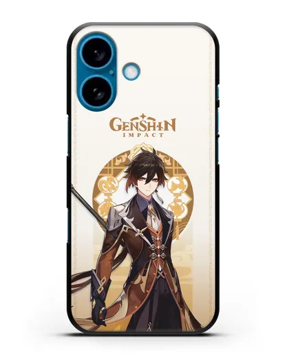 Чехол Genshin Impact (Геншин Импакт) - Жонгли силиконовый для iPhone 16