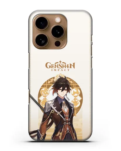 Чехол Genshin Impact (Геншин Импакт) - Жонгли силиконовый для iPhone 16 Pro