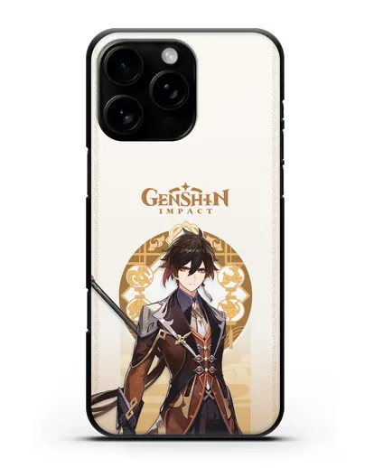 Чехол Genshin Impact (Геншин Импакт) - Жонгли силиконовый для iPhone 16 Pro Max