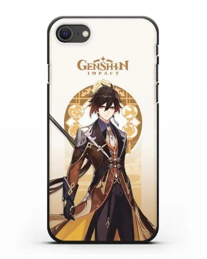 Чехол Genshin Impact (Геншин Импакт) - Жонгли силиконовый для iPhone SE 2020