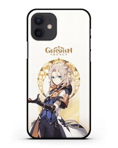 Чехол Genshin Impact (Геншин Импакт) - Альбедо силиконовый для iPhone 12