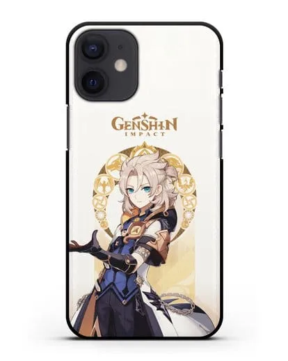 Чехол Genshin Impact (Геншин Импакт) - Альбедо силиконовый для iPhone 12 mini