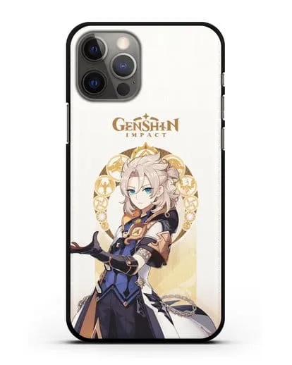 Чехол Genshin Impact (Геншин Импакт) - Альбедо силиконовый для iPhone 12 Pro