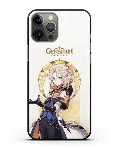 Чехол Genshin Impact (Геншин Импакт) - Альбедо силиконовый для iPhone 12 Pro Max