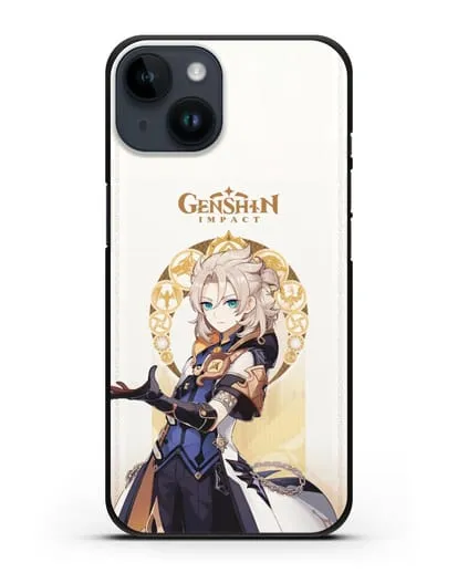 Чехол Genshin Impact (Геншин Импакт) - Альбедо силиконовый для iPhone 14