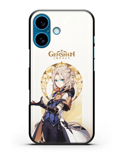 Чехол Genshin Impact (Геншин Импакт) - Альбедо силиконовый для iPhone 16