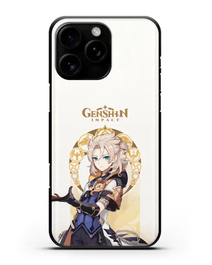 Чехол Genshin Impact (Геншин Импакт) - Альбедо силиконовый для iPhone 16 Pro Max