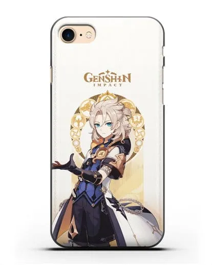 Чехол Genshin Impact (Геншин Импакт) - Альбедо силиконовый для iPhone 8