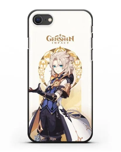 Чехол Genshin Impact (Геншин Импакт) - Альбедо силиконовый для iPhone SE 2020