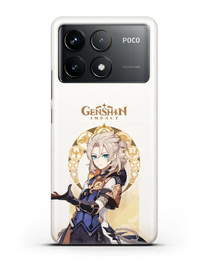 Чехол Genshin Impact (Геншин Импакт) - Альбедо силиконовый для Xiaomi Poco F6 Pro