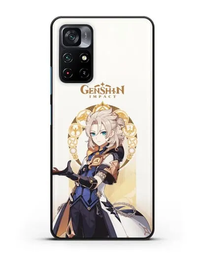 Чехол Genshin Impact (Геншин Импакт) - Альбедо силиконовый для Xiaomi Poco M4 Pro 5G
