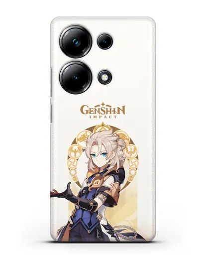 Чехол Genshin Impact (Геншин Импакт) - Альбедо силиконовый для Xiaomi Poco M6 Pro