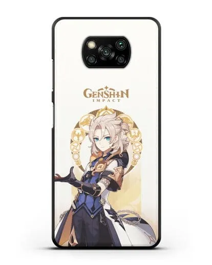 Чехол Genshin Impact (Геншин Импакт) - Альбедо силиконовый для Xiaomi Poco X3