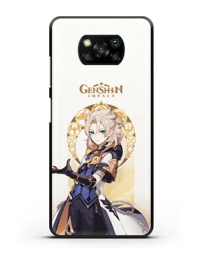 Чехол Genshin Impact (Геншин Импакт) - Альбедо силиконовый для Xiaomi Poco X3 Pro