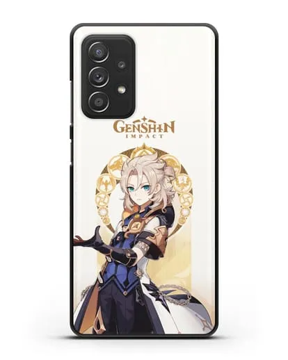 Чехол Genshin Impact (Геншин Импакт) - Альбедо силиконовый для Samsung Galaxy A53