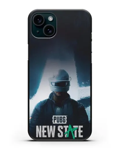 Чехол PUBG New State силиконовый для iPhone 15 Plus