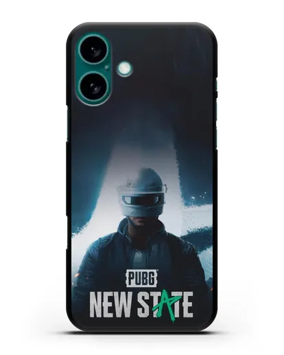 Чехол PUBG New State силиконовый для iPhone 16 Plus