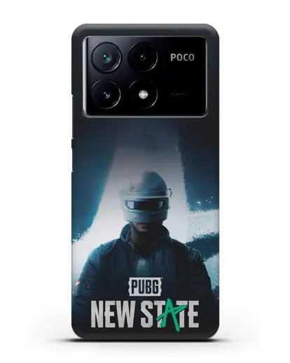 Чехол PUBG New State силиконовый для Xiaomi Poco X6 Pro