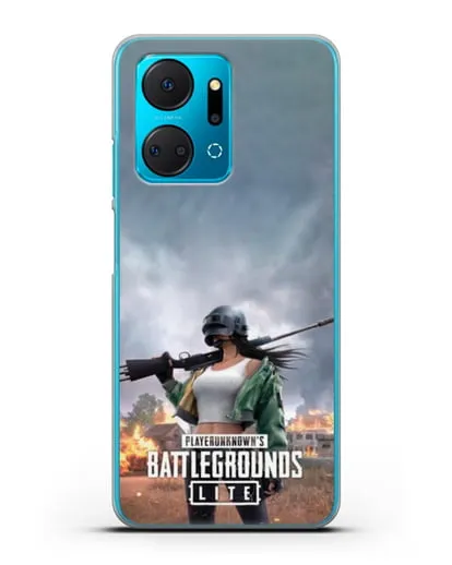 Чехол PUBG Lite силиконовый для Honor X7a Plus