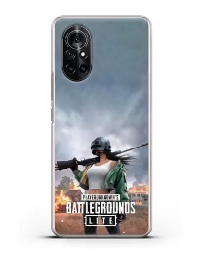 Чехол PUBG Lite силиконовый для Huawei Nova 8