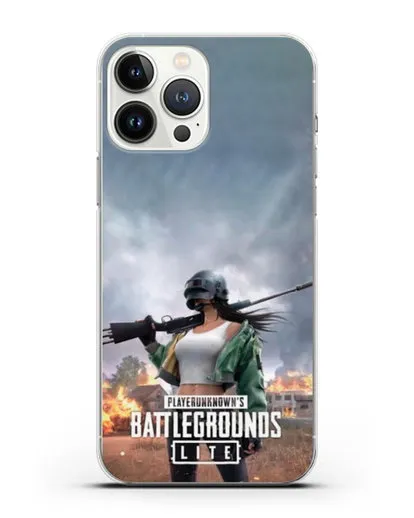 Чехол PUBG Lite силиконовый для iPhone 13 Pro Max