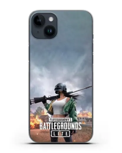 Чехол PUBG Lite силиконовый для iPhone 14 Plus