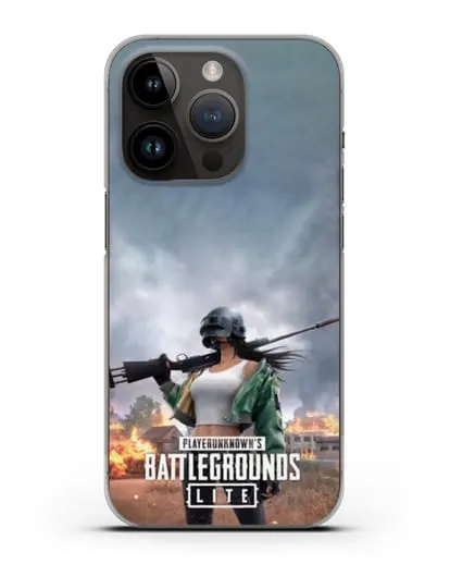 Чехол PUBG Lite силиконовый для iPhone 14 Pro
