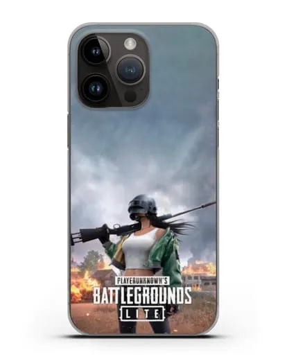 Чехол PUBG Lite силиконовый для iPhone 14 Pro Max