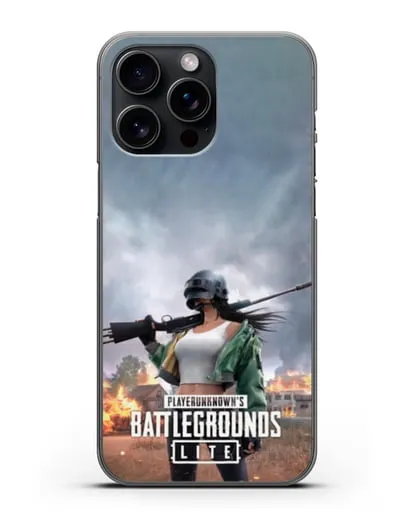 Чехол PUBG Lite силиконовый для iPhone 15 Pro Max