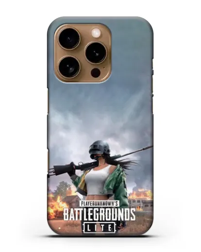 Чехол PUBG Lite силиконовый для iPhone 16 Pro