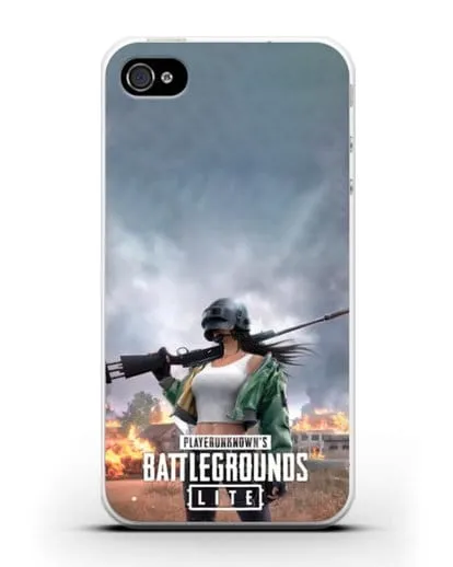 Чехол PUBG Lite силиконовый для iPhone 4/4s
