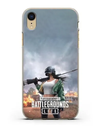 Чехол PUBG Lite силиконовый для iPhone XR