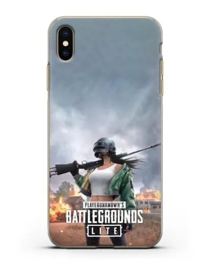 Чехол PUBG Lite силиконовый для iPhone XS Max
