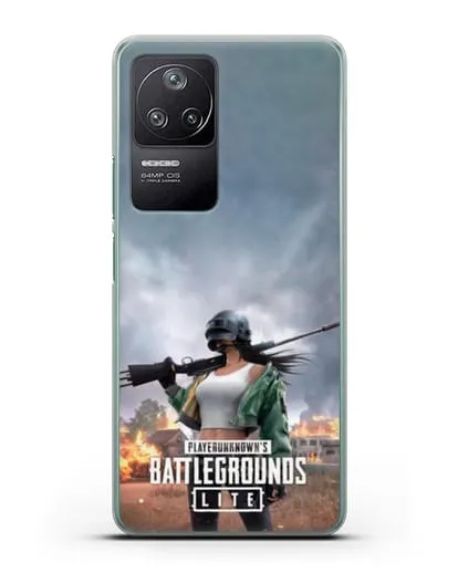 Чехол PUBG Lite силиконовый для Xiaomi Poco F4