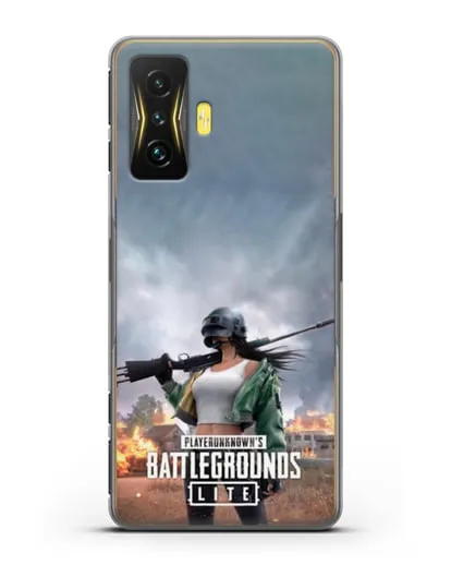 Чехол PUBG Lite силиконовый для Xiaomi Poco F4 GT