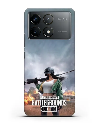 Чехол PUBG Lite силиконовый для Xiaomi Poco F6 Pro