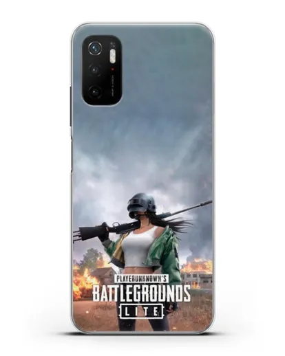 Чехол PUBG Lite силиконовый для Xiaomi Poco M3 Pro
