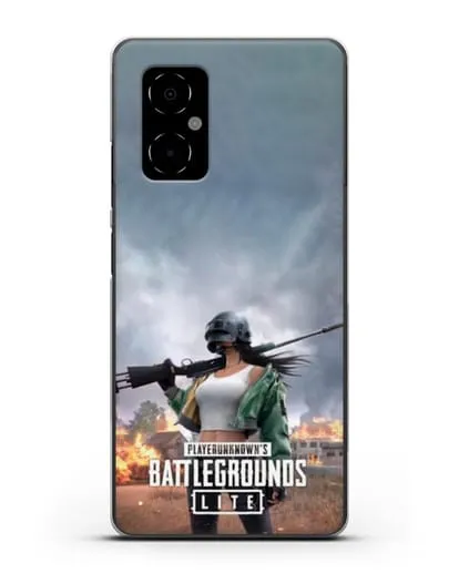 Чехол PUBG Lite силиконовый для Xiaomi Poco M4 5G