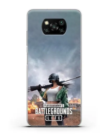 Чехол PUBG Lite силиконовый для Xiaomi Poco X3 Pro