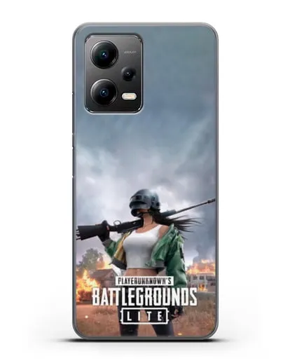 Чехол PUBG Lite силиконовый для Xiaomi Poco X5